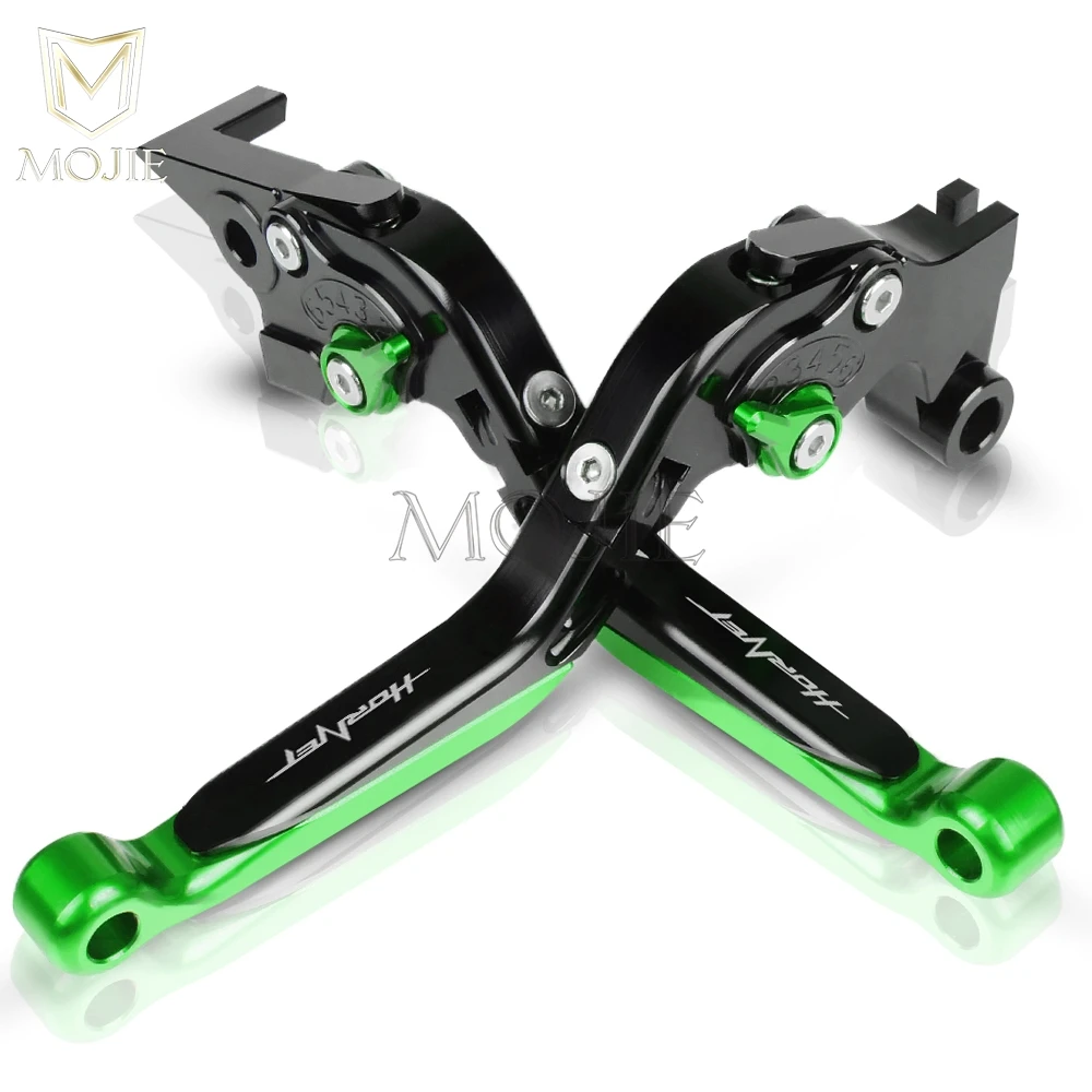 Мотоцикл с ЧПУ Рычаги тормозного сцепления для Honda CB600F Hornet CB 600F 600 F 2007-2013 2008 2009 2010 2011 2012 рычаги тормозного сцепления - Цвет: Black Green
