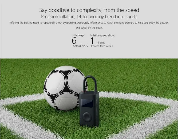 Xiaomi Mijia надувной сокровище Портативный Умный Цифровой датчик давления в шинах Электрический насос для велосипеда Электрический скутер