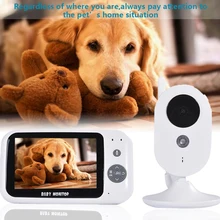 3,2 дюймов собака Беспроводной высокое Разрешение Цвет видео монитор младенца няня, безопасность Камера Ночное видение Температура мониторинга