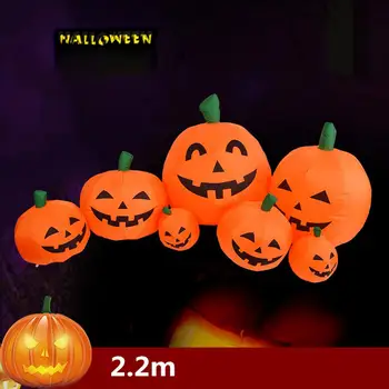 

7Pcs 2.2M Halloween Decor Outdoor Festival Halloween Inflatable Pumpkins Decor EU Plug/US Plug