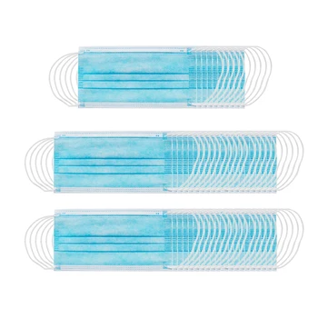 

100pcs 3 Layer Disposable Anti Dust Haze Fog Safety Sanitary Face Cover for Daily Use