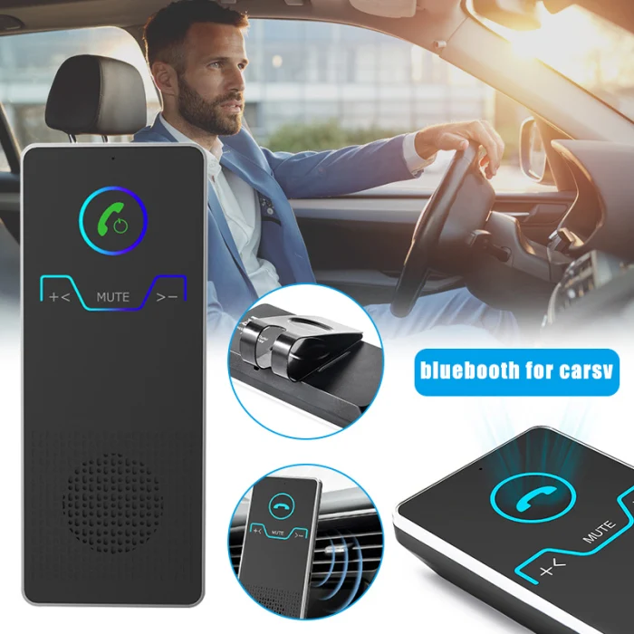 Автомобильный Bluetooth Hands Free комплект зарядное устройство Шумоподавление для солнцезащитного козырька мобильного телефона NK-Shopping