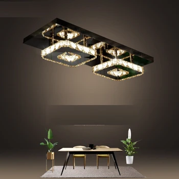 

2019 new crystal lamp living room lamp headlights led ceiling lamp simple modern atmosphere home bedroom lamps