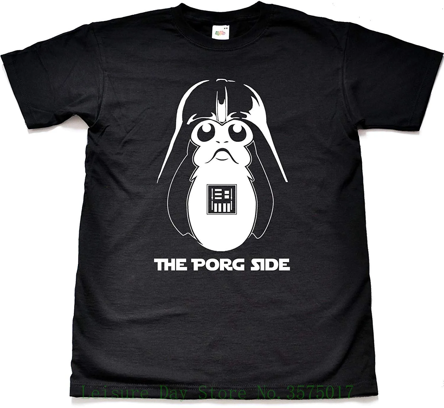 Забавная пародия с Porg Side футболка летние футболки короткими рукавами топы S ~ 3xl