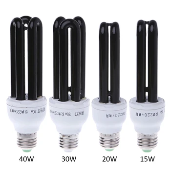 

E27 15/20/30/40W UV Ultraviolet Fluorescent Blacklight CFL Light Bulb Lamp 220V 28TC