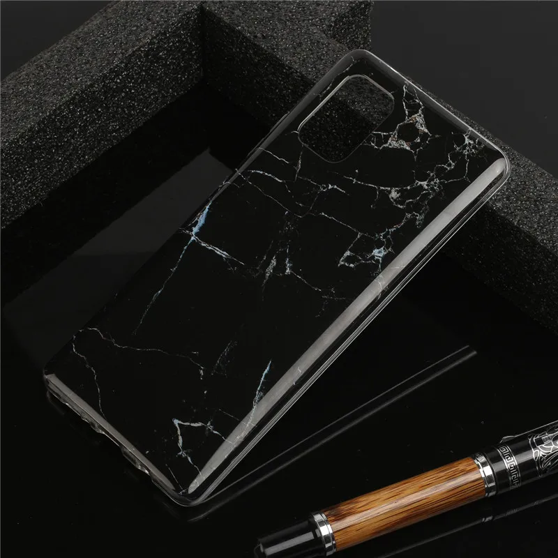 Глянцевая Мрамор чехол с линиями для OPPO A9 2020 силиконовый мягкий чехол-накладка из
