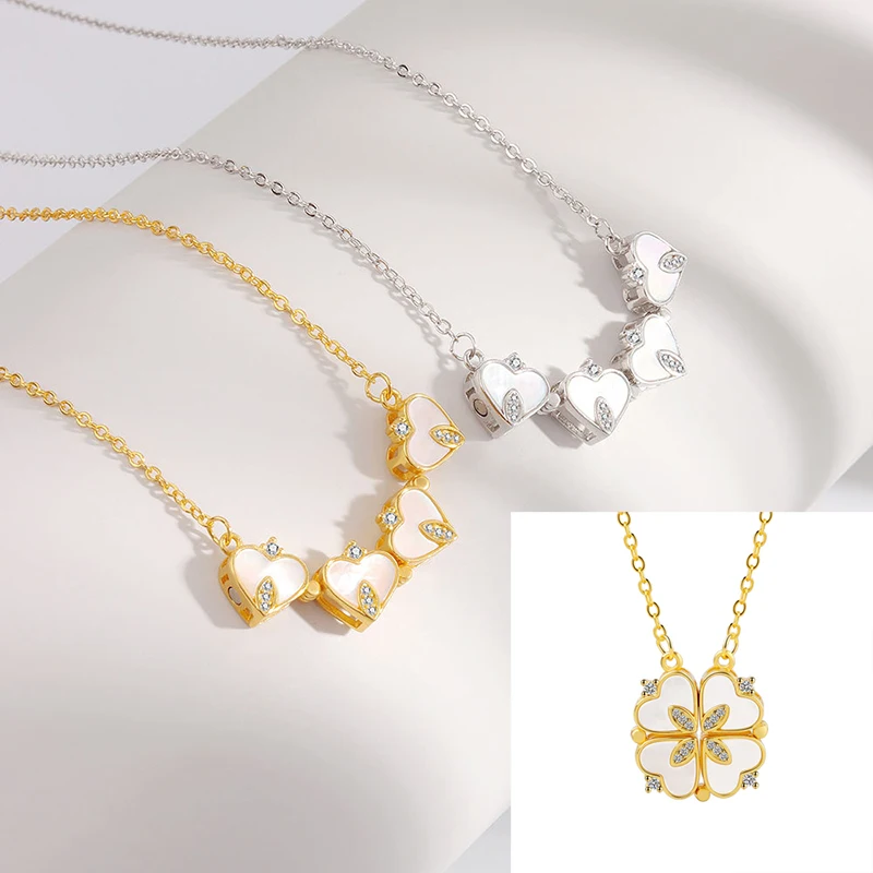 New Sight Ins Hot Sale Heart Charm Pendants&ampnecklaces for Women Elegant Flower Chain Necklaces | Украшения и аксессуары