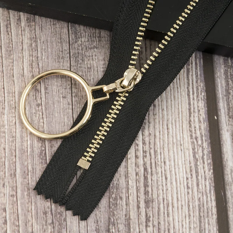 blackgold 2шт Meetee Авто замок 3# Металлические молнии 20 см закрытые молнии для шитье сумок юбка DIY аксессуары для одежды ZA152 - Цвет: blackgold