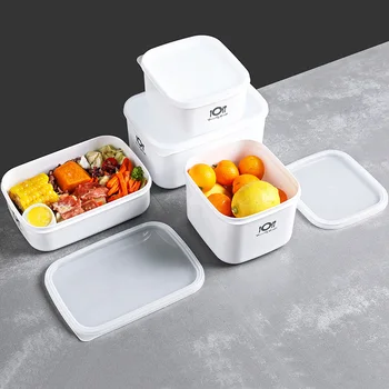 

Food Storage Box Household Rectangular Kitchen Food and Fruit Storage Sealed Transparent Freshness Bento Box