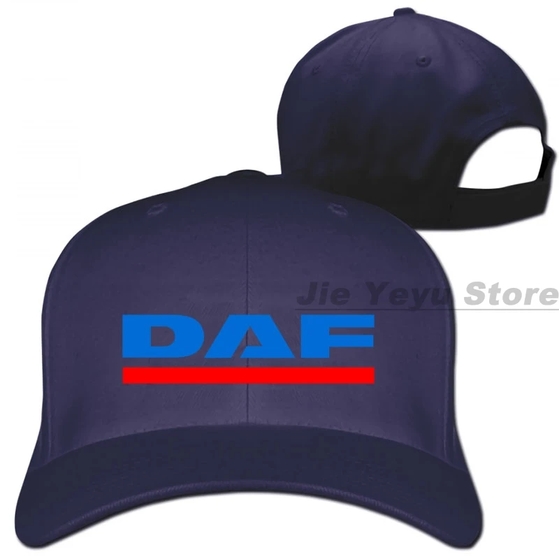 daf vector logo Baseball cap men women Trucker Hats fashion adjustable cap - Color: 1-Navy