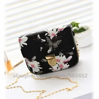 

100pcs/lot Hot Sales Butterfly Handbag Student Leather Billetera Mujer Printing Wholesale Lady Wallets For Girls
