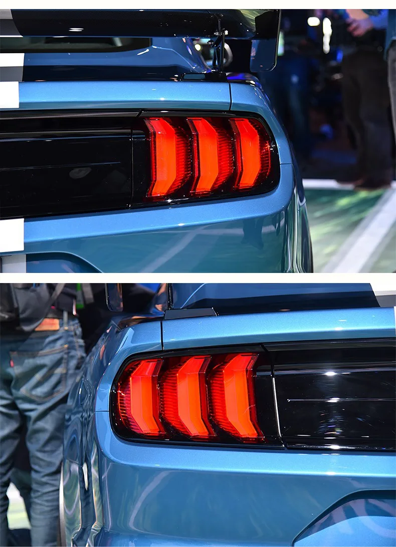 VLAND завод для сборки автомобиля дизайн для Ford Mustang задние фонари с полным светодиодный задний фонарь