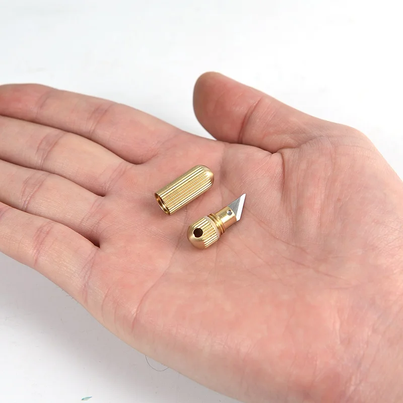 

Stainless Steel Multi-function EDC Portable Tiny Mini Tool Key Ring Pendant Cutting Tool Capsule Knife