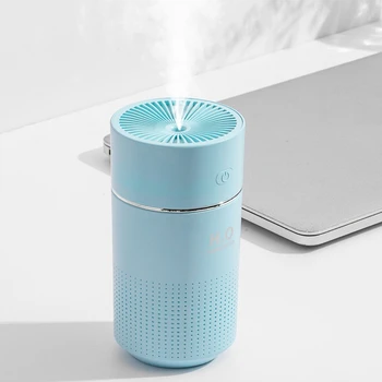 

Mini Air Diffuser USB Humidifier 360ML Car Essential Oil Diffuser H2O Aroma Atomizer Mist Maker Fogger for Home Office Car Blue