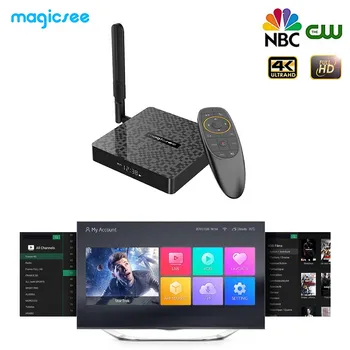 

MAGICSEE Smart Android 9.0 TV Box Amlogic S922X 32GB 64GB N6 Plus2.4G 5G Wifi Bluetooth5.0 Gigabit Media Player IPTV Set Top Box