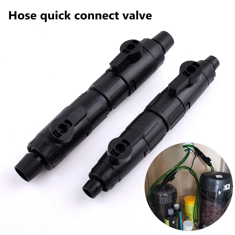 

1pc 12/16MM Pagoda Hose Quick Connect Valve Garden Irrigation Fittings Aquarium Quick Release Valve Of Water Pipe Fish Tank