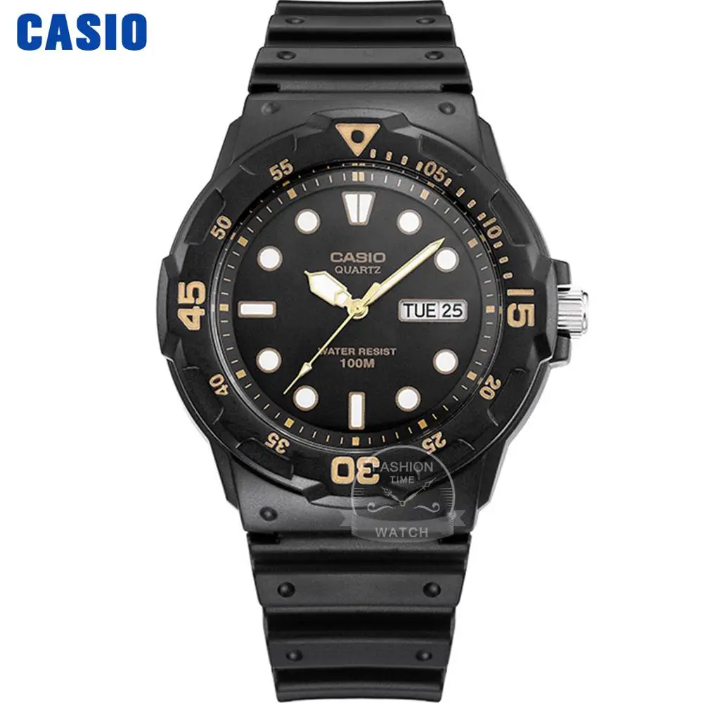 Casio часы для дайвинга часы для мужчин Set top Luxury Brand Водонепроницаемые наручные часы Спортивные кварцевые мужские часы военные часы relogio masculino reloj hombre erkek kol saati montre homme zegarek meski MRW - Цвет: MRW200H1E