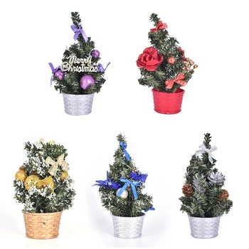 

Mini Christmas Trees Xmas Decorations A Small Pine Tree Placed In The Desktop Christmas Festival Home Ornaments