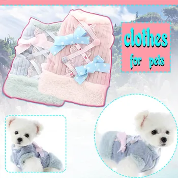 

Autumn Winter Warm Dog Clothes Small Dogs Cat Coat Sweater Jacket New winter pet clothes shawl collar sweater cute pet clothes