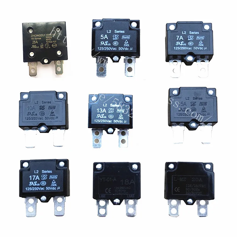 Children S Electric Vehicle Battery 7a 25a Automatic Reset Relay Fuse Short Current Overload Protector Electric Car Accessories Parts Accessories Aliexpress