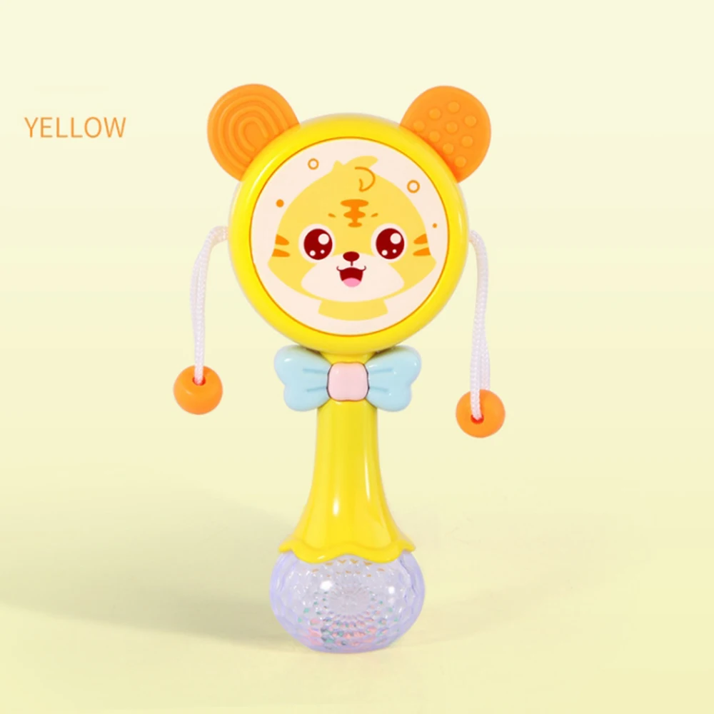 LOOZYKIT мать успокаивать младенцев игрушка для младенцев обучающая игрушка-погремушка Мягкий прорезыватель для зубов Музыкальная погремушка детские, для малышей музыку с милыми глазами массажер игрушки для детей