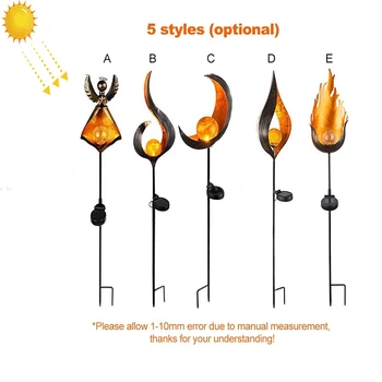 

1pcLED Solar Powered Flame Flickering Lamp Outdoor Waterproof IP44 For Yard Garden Landscape Decor Landscape Light Path Lighting
