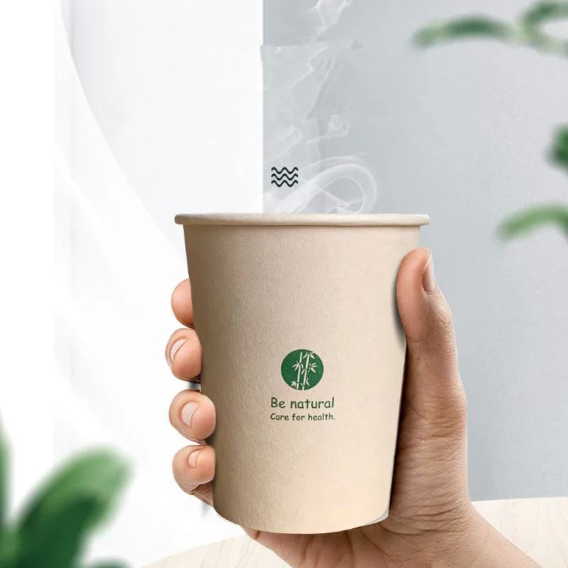 100pcs/pack 250ml Paper Cup Customization Disposable Paper Cup Coffe Hot Drinking Party Cups Supplies