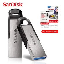 SanDisk CZ73 USB 3,0 флэш-накопитель 64 Гб 128 ГБ USB флэш-накопитель pendrive16гб 32 ГБ флеш-накопитель usb ключ металлический флеш-накопитель