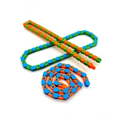 Rompecabezas de colores para niños, pista sensorial, juguetes para niños, giratorios, de descompresión, rotación y forma, 24 nudos