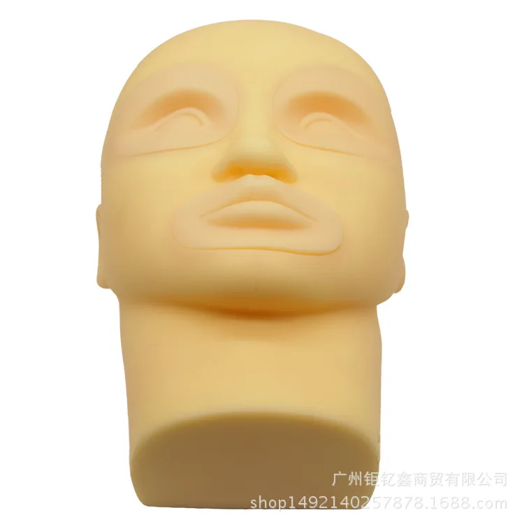 Deconstructable Silica Gel 3D Munsu Hair Practice Head Mode Graft Eyelashes Eyebrow Tattoo Lip Dye Eyebrow Lips Novice Dummy