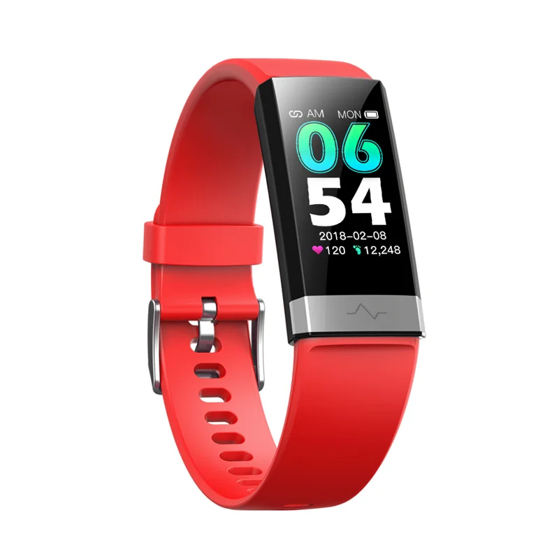 

V19 smart armband ECG + PPG + HRV hartslagmeter bloeddruk monitoring sleep Bluetooth fitness tracker grote led smart watch