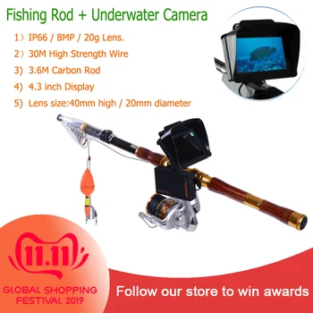 

8MP Resolution Lens Underwater Video Cameras 30M Cable Fishing Rod Underwater Lens Fishing Video Cameras Free Ship