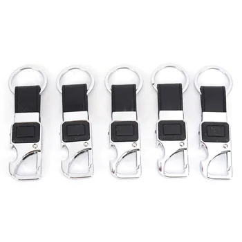 

HOT LED Lights Lamp Beer Opener Bottle Men Car Bag Accessories &Ornament Keychain For Gift Multifunctional Leather Keychain
