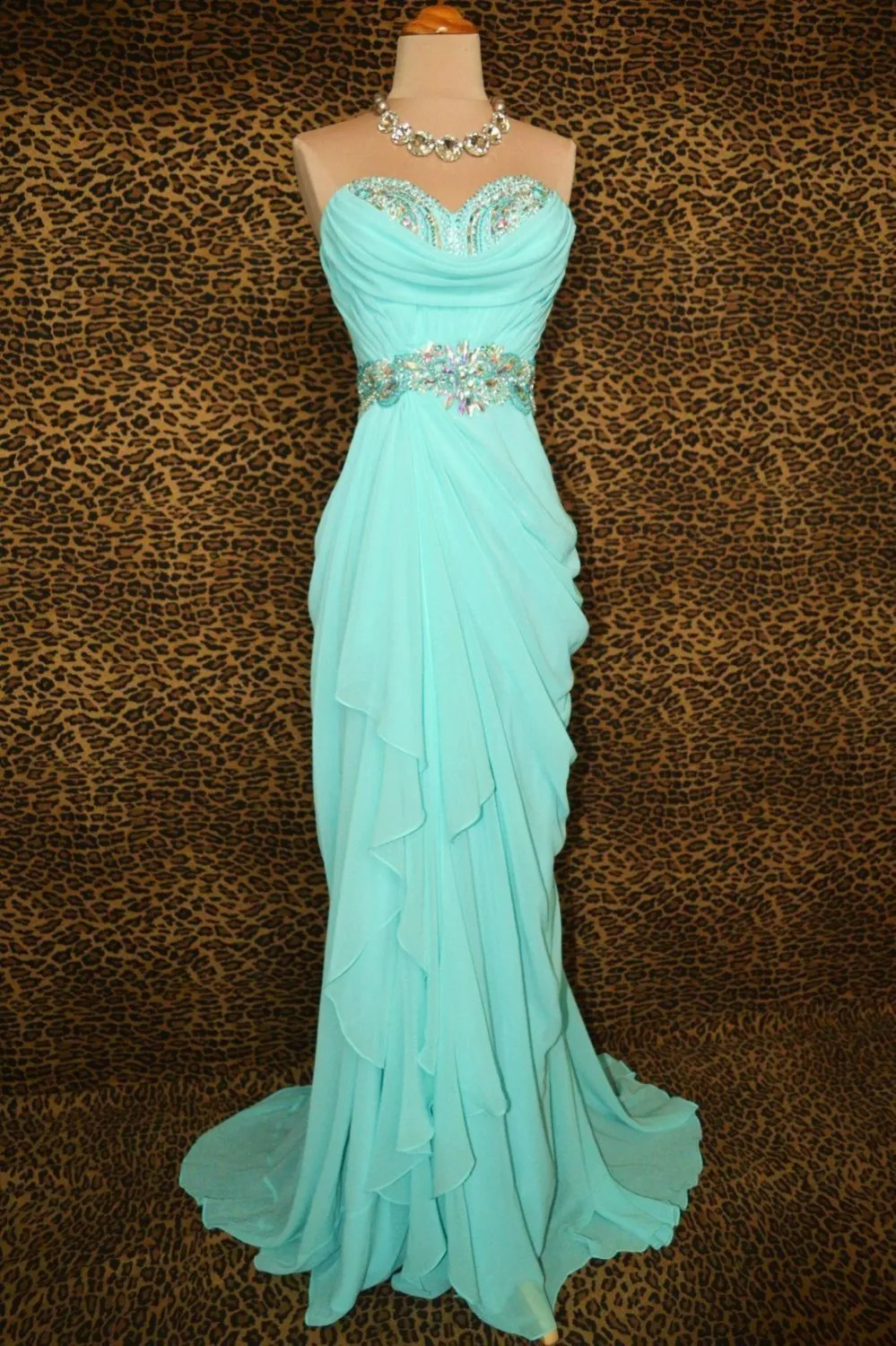 Robe de soiree элегантный мятный зеленый vestido de noiva длинные шифоновые вечерние платья для выпускного вечера с бусинами и кристаллами платья подружек невесты