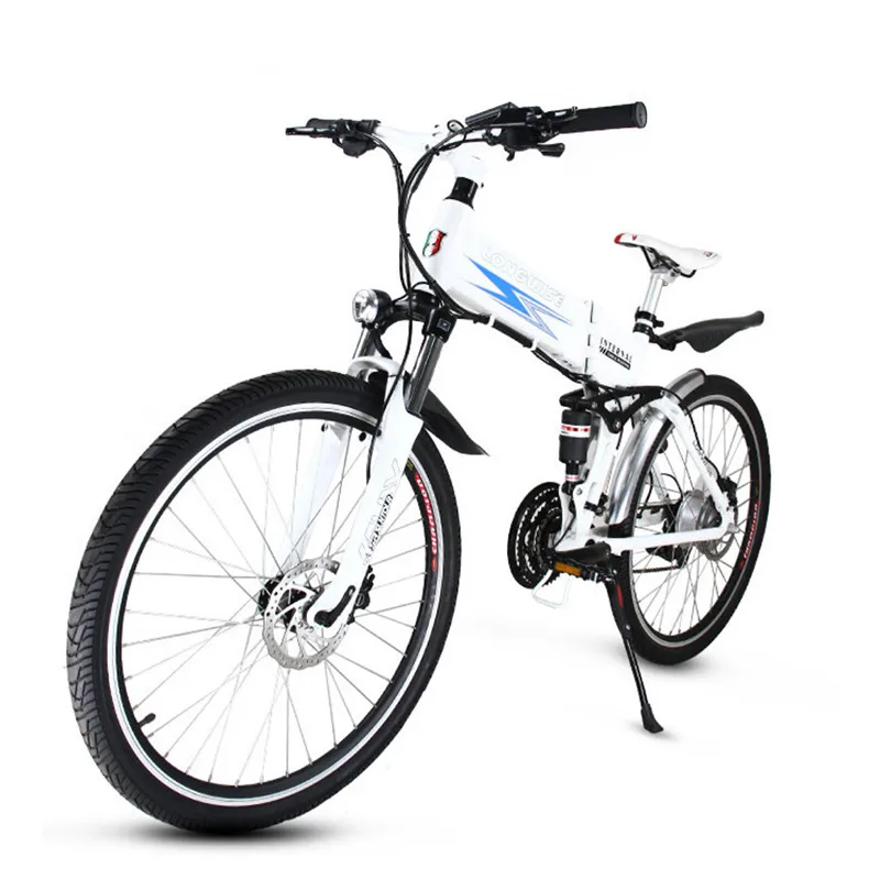 

E Scooter 36V Two Wheels Electric Bicycle 26 Inch With Front Suspension System Portable Foldable Electric Scooter For Adults
