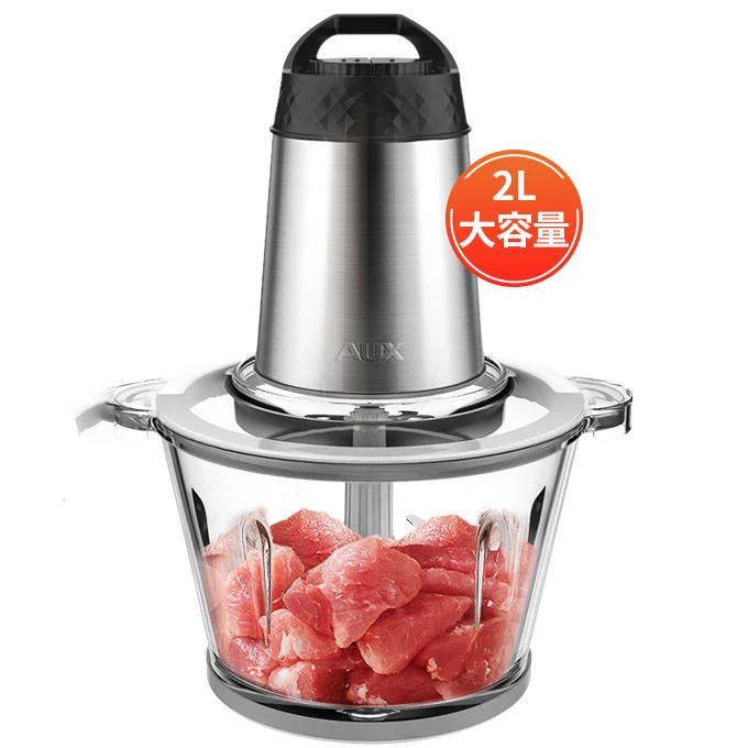 

Automatic Powerful Meat Grinder Stainless Steel 2L Electric Food Processor Mincer Fruit Vegetable Chopper Kitchen Tool MM60JRJ