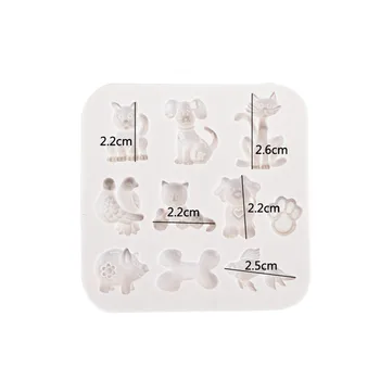 

DIY 3D Cat Puppies Goldfish Cute Animla Silicone Fondant Mold Cake Decorating Tools Chocolate Pastry Gumpaste Baking Tools
