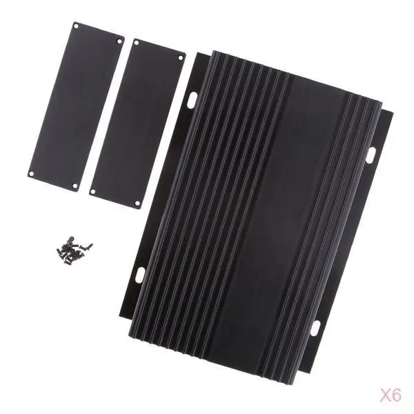 MagiDeal 6x алюминиевый корпус автомобильный проект коробка DIY 147x40x200 мм