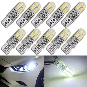 

1 pcs T10 3014 24Led Car Interior Instrument Lights Bulb for Car Auto Width Lamps Vehicle 7 Colors Turn Signal License Plate 12V