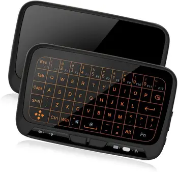 

Mini Wireless Keyboard Touchpad Combo with 3 Level Backlit Rechargeable Full Screen Mouse Remote Control for Android TV Box,IPTV