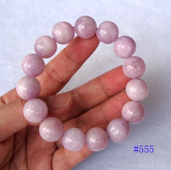 

Free Shipping Natural Kunzite Round 14mm~14.5mm Beads Bracelet Women Jewelry Accessories Weddings Parties Birthday Gift
