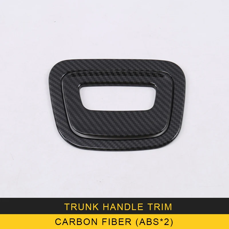 Carbon fiberX2 GELINSI для Mercedes Benz E Class W213- Авто ручка багажника Накладка наклейка Рамка хромированные аксессуары для интерьера - Название цвета: Carbon fiberX2