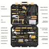 DEKO DKMT198 Socket Wrench Tool Set Auto Repair Mixed Tool Combination Package Hand Tool Kit with Plastic Toolbox Storage Case ► Photo 3/4