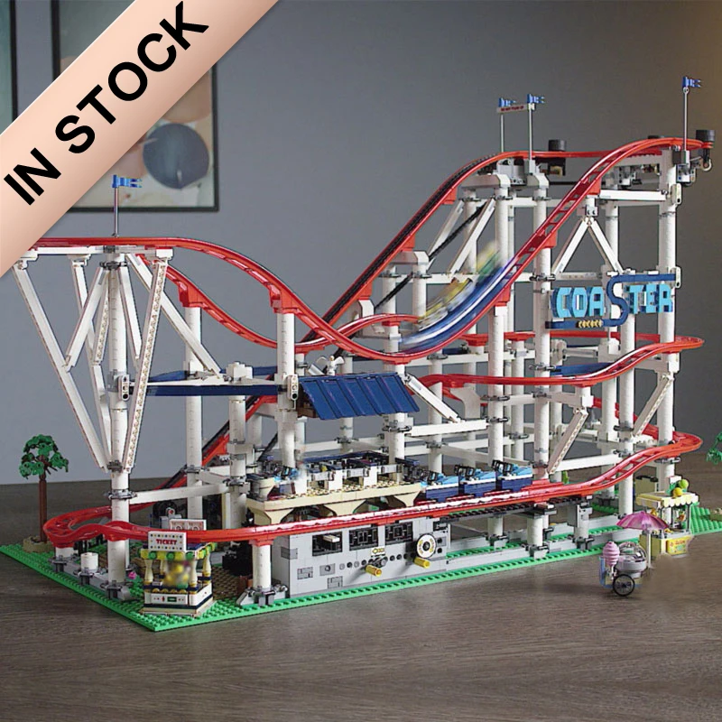 

In Stock 15039 The roller coaster Creator 10261 4619pcs Boy Dreams Model Building Blocks Compatible with 10261 Toys