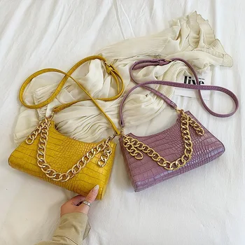 

Texture handbag women 2020 new fashion Joker shoulder diagonal bag stone underarm bag