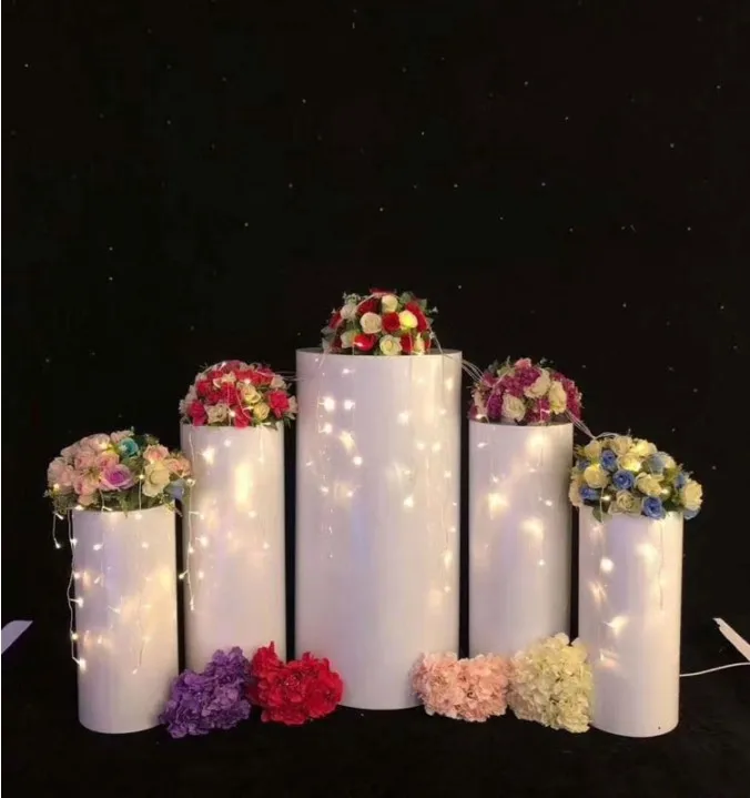 Торт продуктовый Прилавок десерт Настольный цилиндр столбик украшения свадьбы ваза для цветов дорога