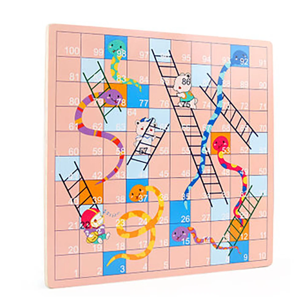 Один набор полетов шахматы Snake Chess игровой коврик развлечения шахматный коврик настольная игра для родителей и детей Вечерние игры