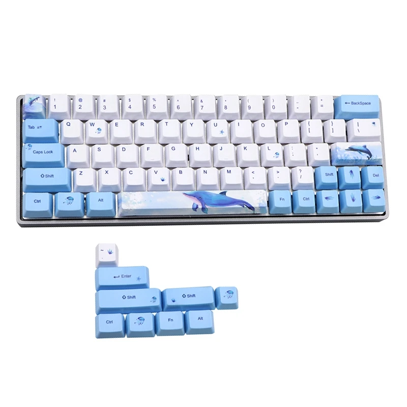 Кит Keycap 60% PBT набор Mechanische Toetsenbord для Voor GH60 RK61 ALT61 Annie GK61 GK64 Dz60 клавиатура | Компьютеры