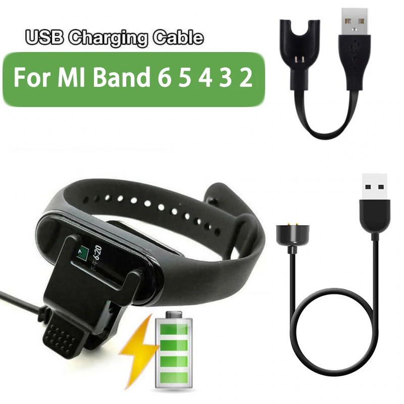 Зарядный кабель для Xiaomi Mi Band 6/5/4 адаптер USB провод зарядки | Электроника