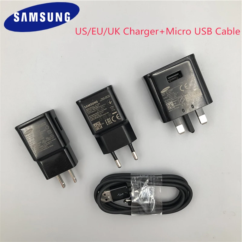 

Original Samsung 9V 1.67A Fast Charger Adaptive Micro USB Cable Quick Adapter for Galaxy S6 S7 Edge J3 J5 J7 J9 Note 4 5 C5 C7